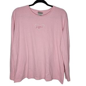 Vintage Y2K Nike Goddess Heart Women's Longsleeve T-Shirt in Pink